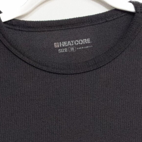 Heat Core Mens Black Polyester Sweater Crew Neck Pullover Casual Long Sleeve M - Picture 6 of 8